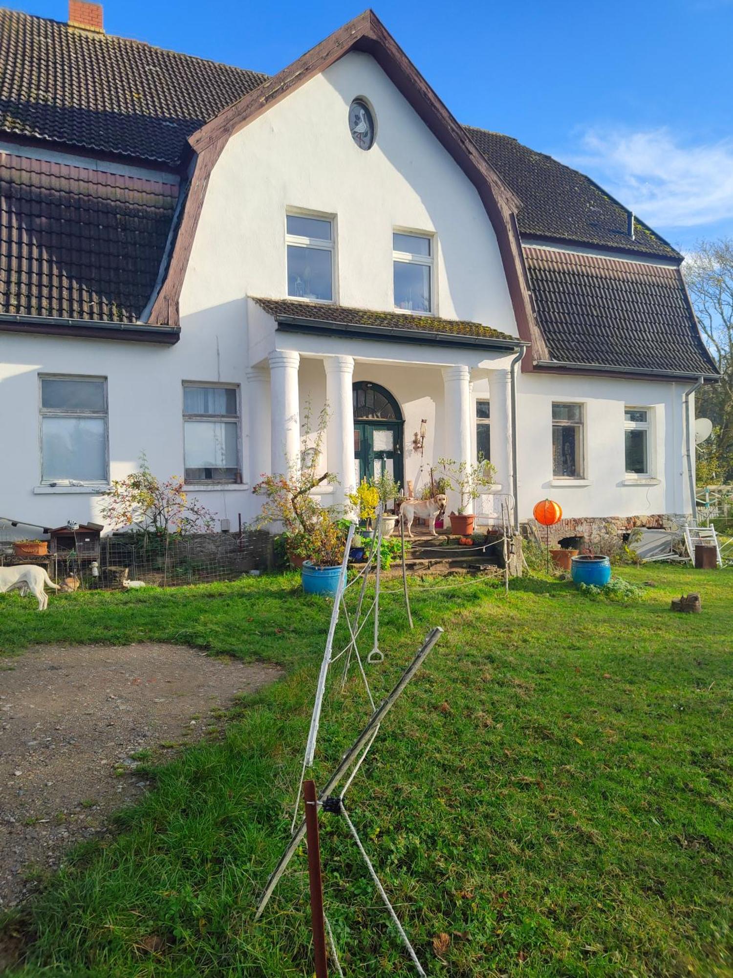 Gutshaus Im Gruenen Apartment Poseritz Bagian luar foto